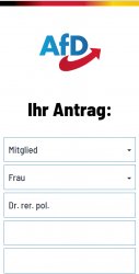 AfD Mitgliedsantrag Meme Template