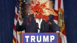 Ex-President Trump finds out he can't be King. Head explodes. Meme Template