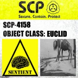 SCP 4158 Label Meme Template
