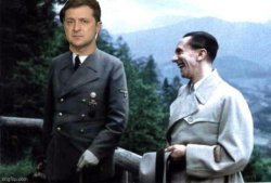 Zelensky and Goebbels Meme Template