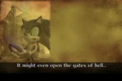 sonic it might even open the gates of hell Meme Template