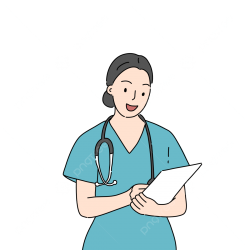 Nurse illustration with transparency Meme Template
