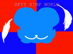 Flag of Sky’s Simp World Meme Template