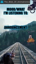 Blob's announcement thingamajig Meme Template