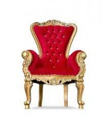 Golden throne, red upholstery Meme Template