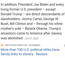 Slave owning Presidents Descendants Not Trump ? Meme Template