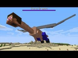The holy Stever Dragon, the god of cursed Minecraft Meme Template