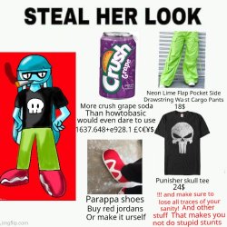 Steal her look Meme Template