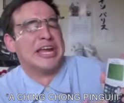 A CHING CHONG PINGUII Meme Template