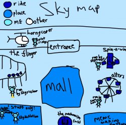 Map of Sky’s Simp World Meme Template