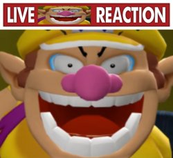 Live Wario reaction Meme Template