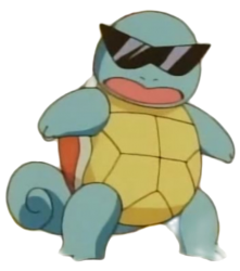 Squirtle with shades Meme Template