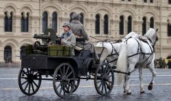 Russian Army horse cart WWI re-enactment JPP Meme Template