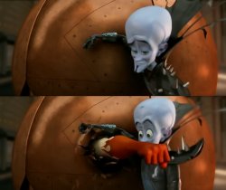 Megamind - Titan punches his way out of copper trap Meme Template