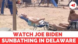 Biden on the beach Meme Template