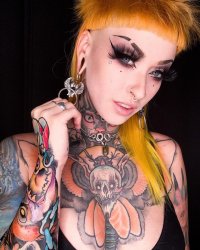 sexy glamour tattooed girl Meme Template