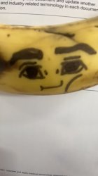 roblox man face on banana Meme Template