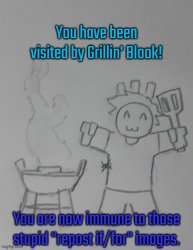Blook and his Grill Meme Template
