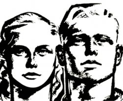 Aryan man and woman Meme Template