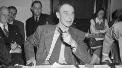 Oppenheimer at Hearing Meme Template