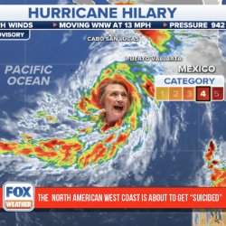 Hurricane Hilary Meme Template