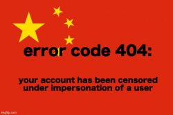 account censored Meme Template