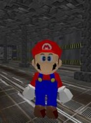 Mario in area 51 Meme Template