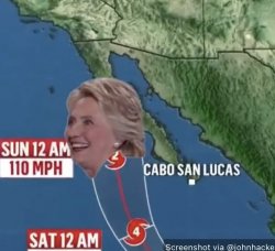 Hurricane Hillary Meme Template