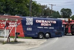 DeSantis Bus Meme Template