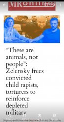 Zelenskyy frees child rapists and torturers Meme Template