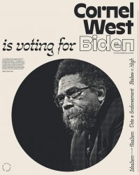 Cornel West votes for the slave master Joe Biden Meme Template
