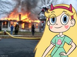 Star butterfly disaster Meme Template