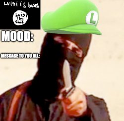 LuigiThyChad announcment Meme Template