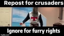 crusader Meme Template
