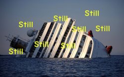 sinking ship (plural sinking ships) (idiomatic) Meme Template