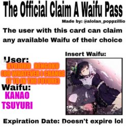 extra proof she's my waifu ig Meme Template