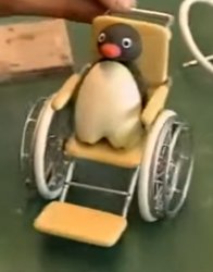 Handicapped Pingu Meme Template