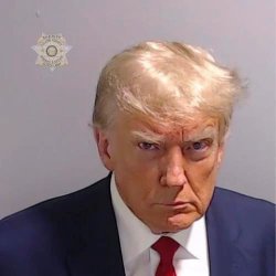 Trump mugshot Meme Template