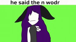He said the n wodr Meme Template