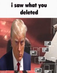 Trump saw what you deleted Meme Template