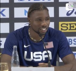 Noah Lyles Meme Template