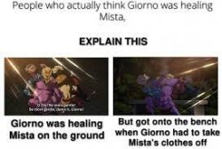 Also why wasn't Golden Experience visible to Narancia Meme Template