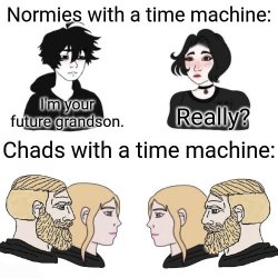 Soytranny vs chad Meme Generator - Imgflip