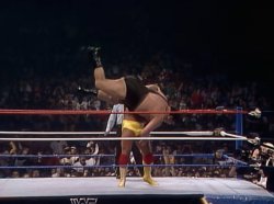 WWE Hulk Hogan Andre the Giant Body Slam Meme Template