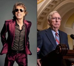 Mick Jagger Mitch McConnell Meme Template