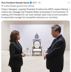 Harris meets Xi Meme Template