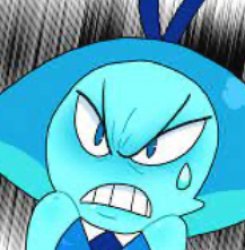 Aquamarine Angry Meme Template