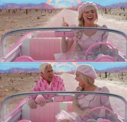 Barbie and Ken in a car Meme Template