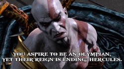 You aspire to be an Olympian, yet their reign is ending Hercules Meme Template
