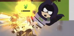 Mysterion beats the shit out of Henrietta Meme Template